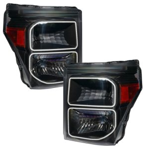 Ford F-250 Headlight Assemblies - ORACLE Lighting - ColorSHIFT w/ BC1 Controller - Black - `11-`16